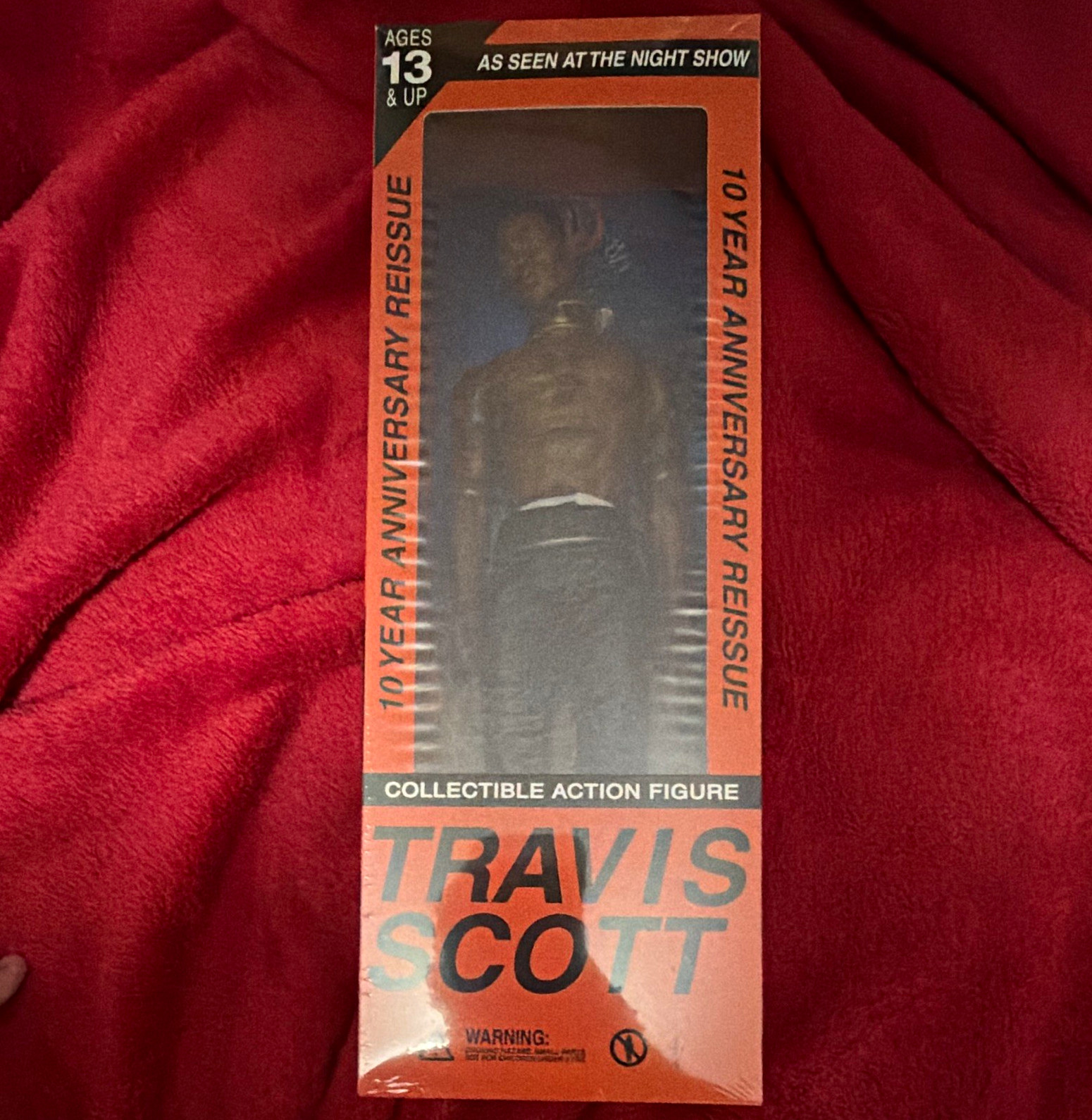 Travis Scott Rodeo Orange Action Figure 10 Anniversario Ristampa Età 13+