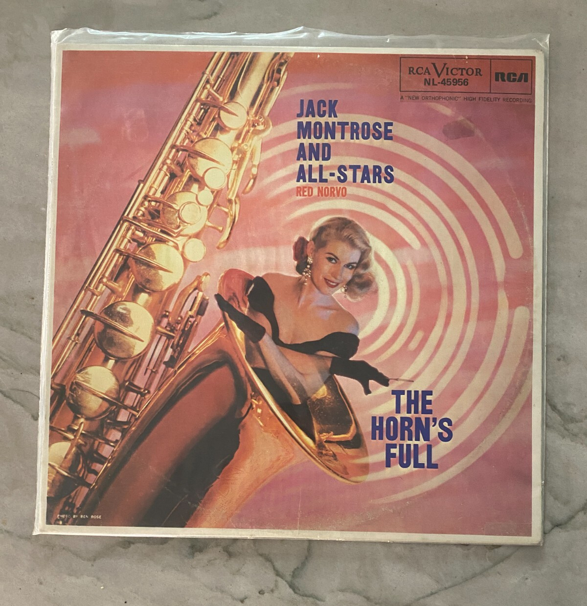 Jack Montrose & All-Stars Red Norvo The Horn's Full RCA VICTOR LP