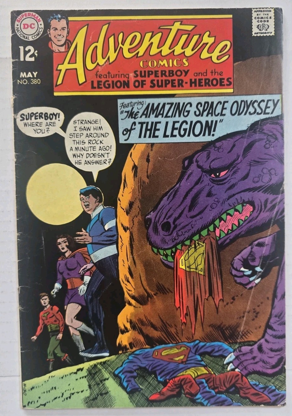 ADVENTURE COMICS #380 FUMETTO (DC, 1969) SILVER AGE -