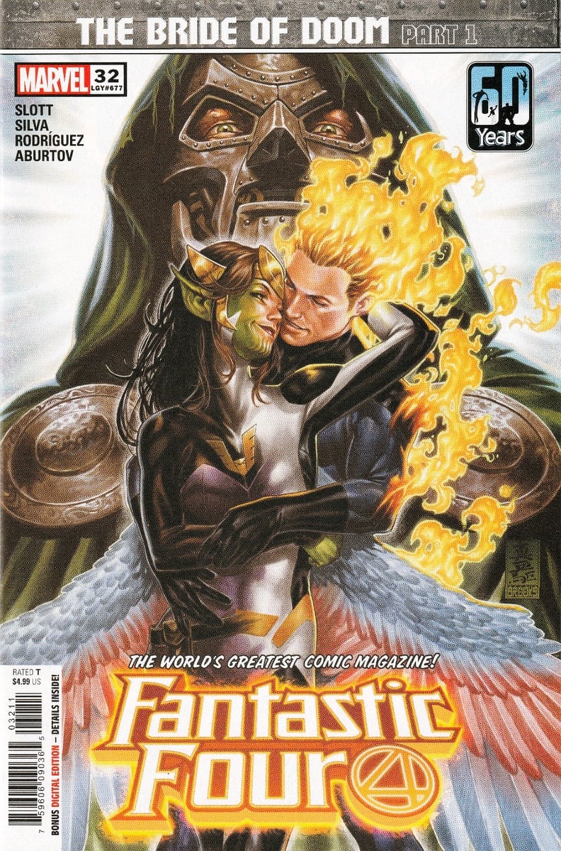 FANTASTIC FOUR #32 (2018) DAN SLOTT / R.B. SILVA ~ COPERTINA MARK BROOKS ~ NON LETTA QUASI NUOVA