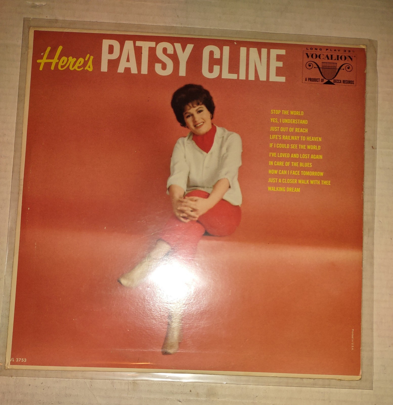 Here's Patsy Cline LP 1965 Vocalion/Decca records VL 73743 NEW Sealed Ultra-RARE