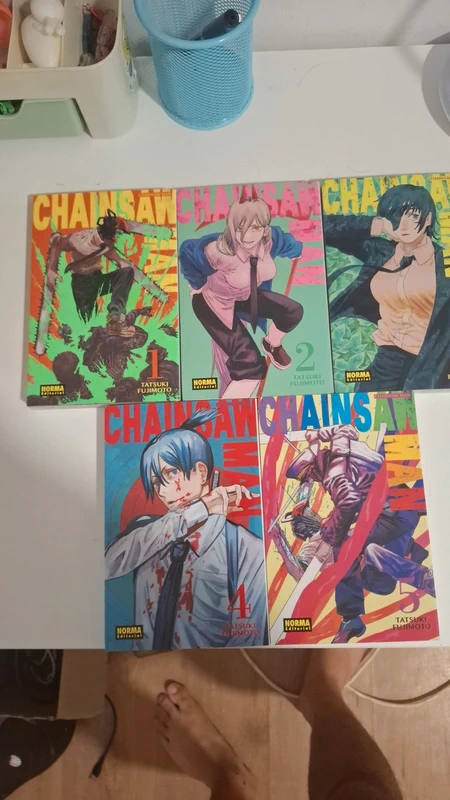 colección de Chainsaw man al 1 al 5