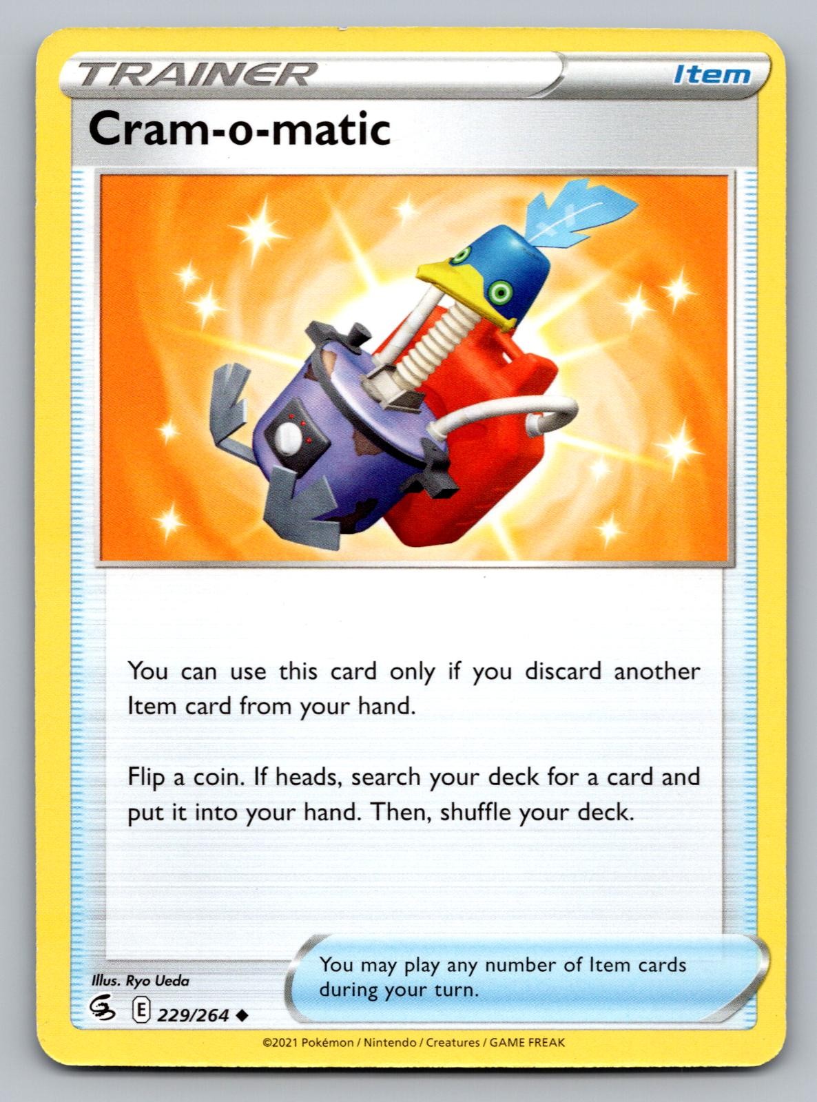 Cram-o-matic 229/264 Pokemon Fusion Strike non comune giocato moderatamente