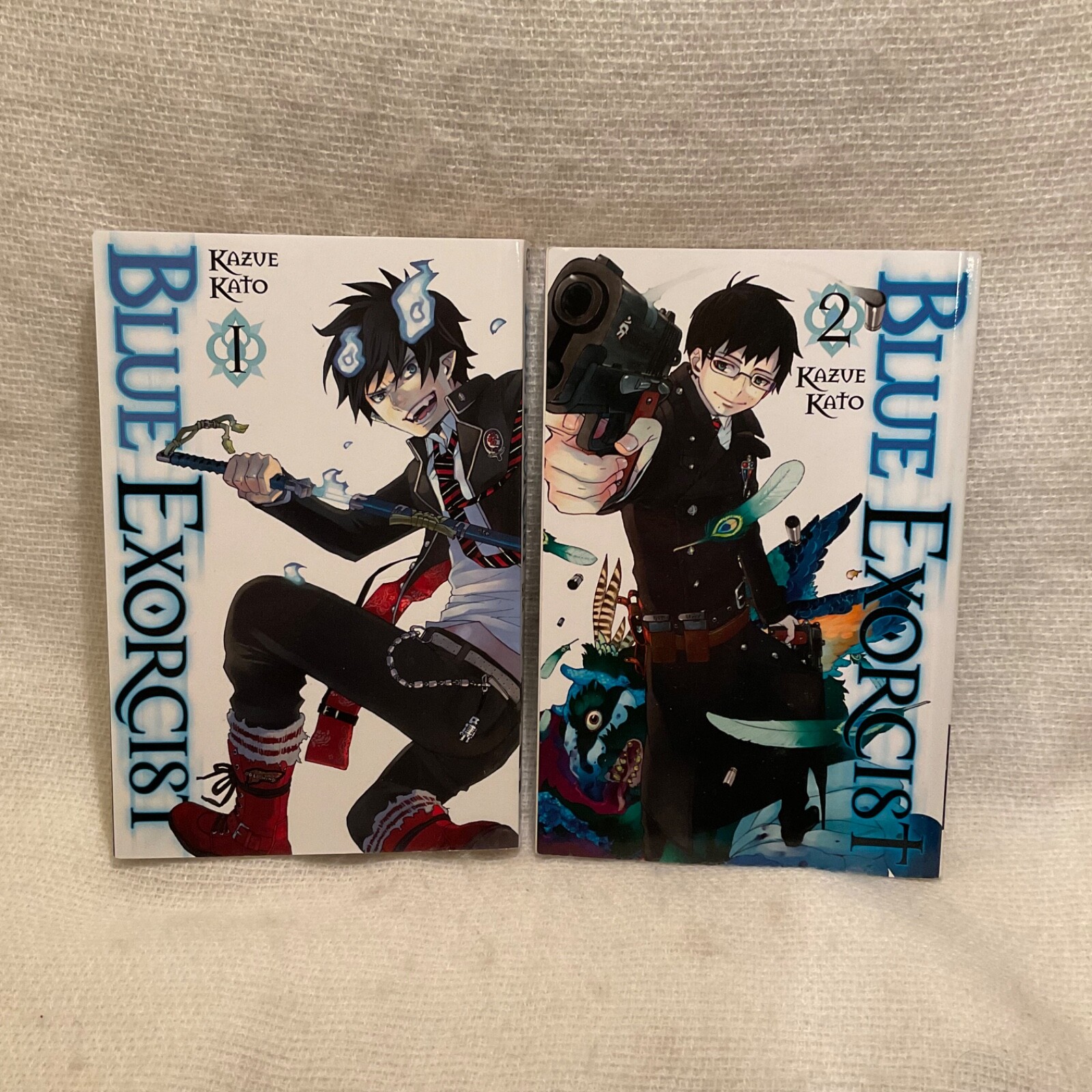 Blue Exorcist Viz volumi manga inglese #1-2 Kazue Kato (2) due libri tascabili