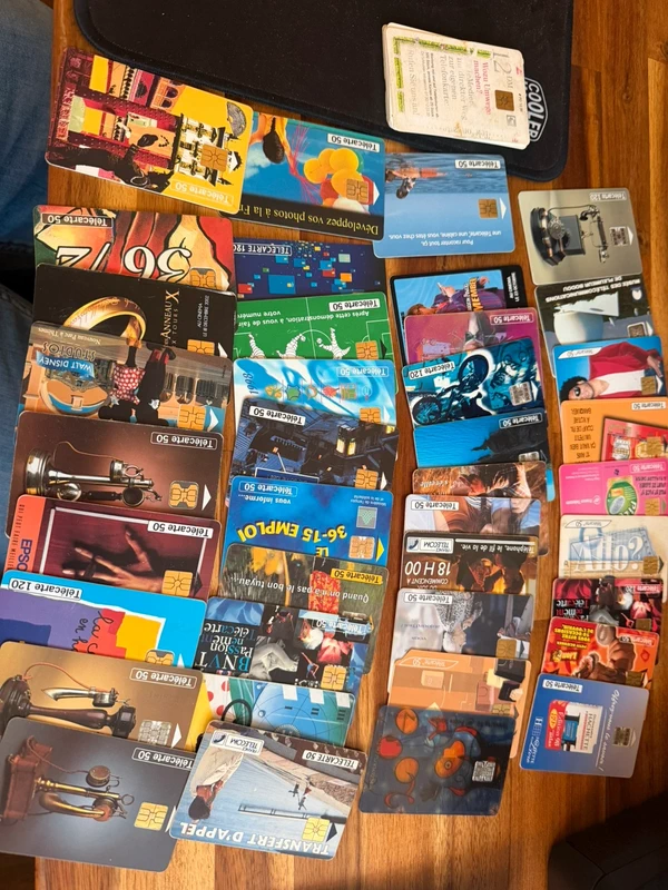 Lot de télécartes