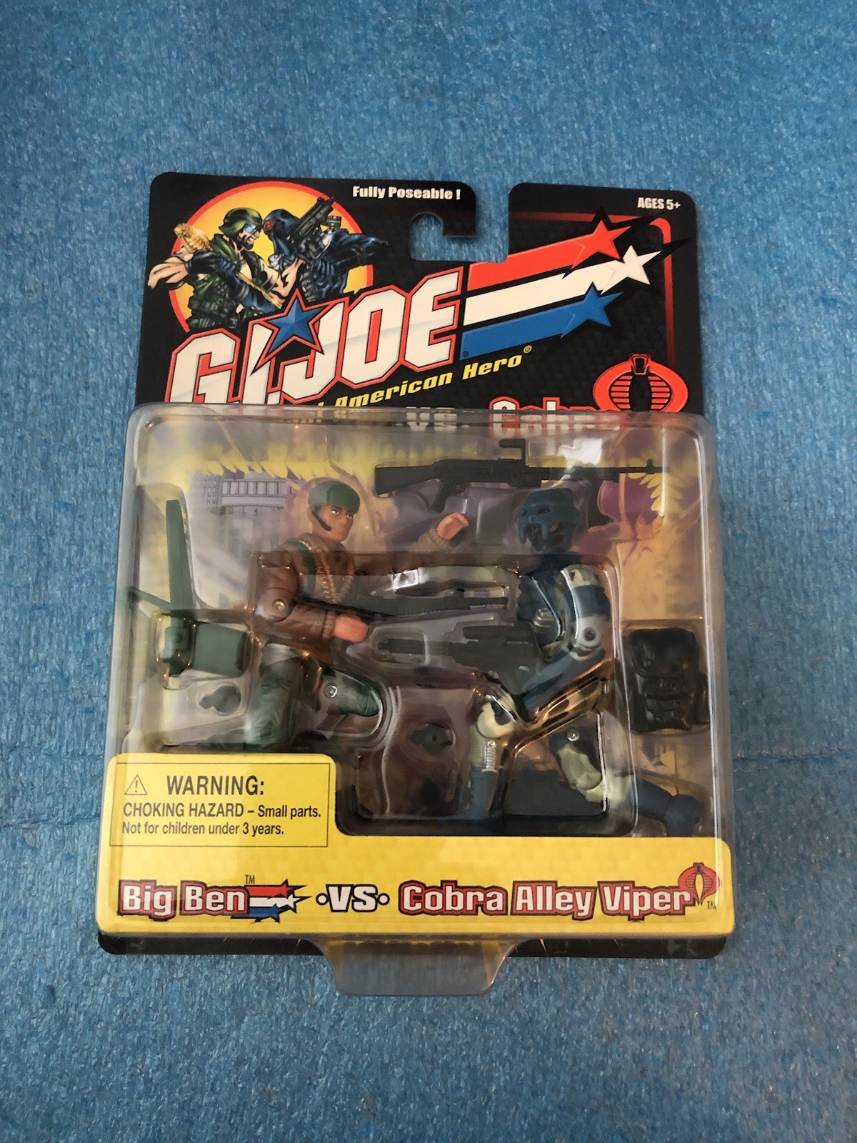 Confezione 2 action figure G.I.Joe vs Cobra: Big Ben Vs Cobra Alley Viper Hasbro 2002