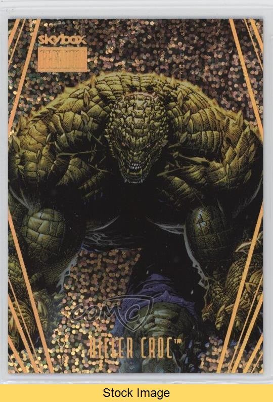 2025 Skybox Metal Universe Batman Premium Glitter Killer Croc #S-21 LEGGI f6d