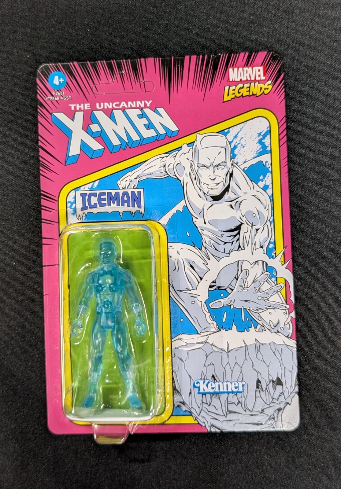 marvel legends 3.75 iceman blue unpunched action figure