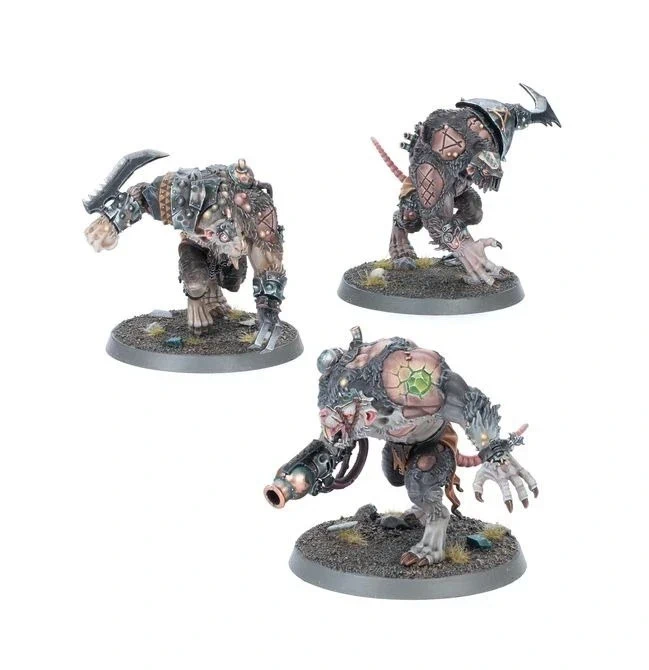 3x Rat Ogors - Warhammer AoS - Skaven  Ratas Ogor- Skaventide - Nuevo en matriz.