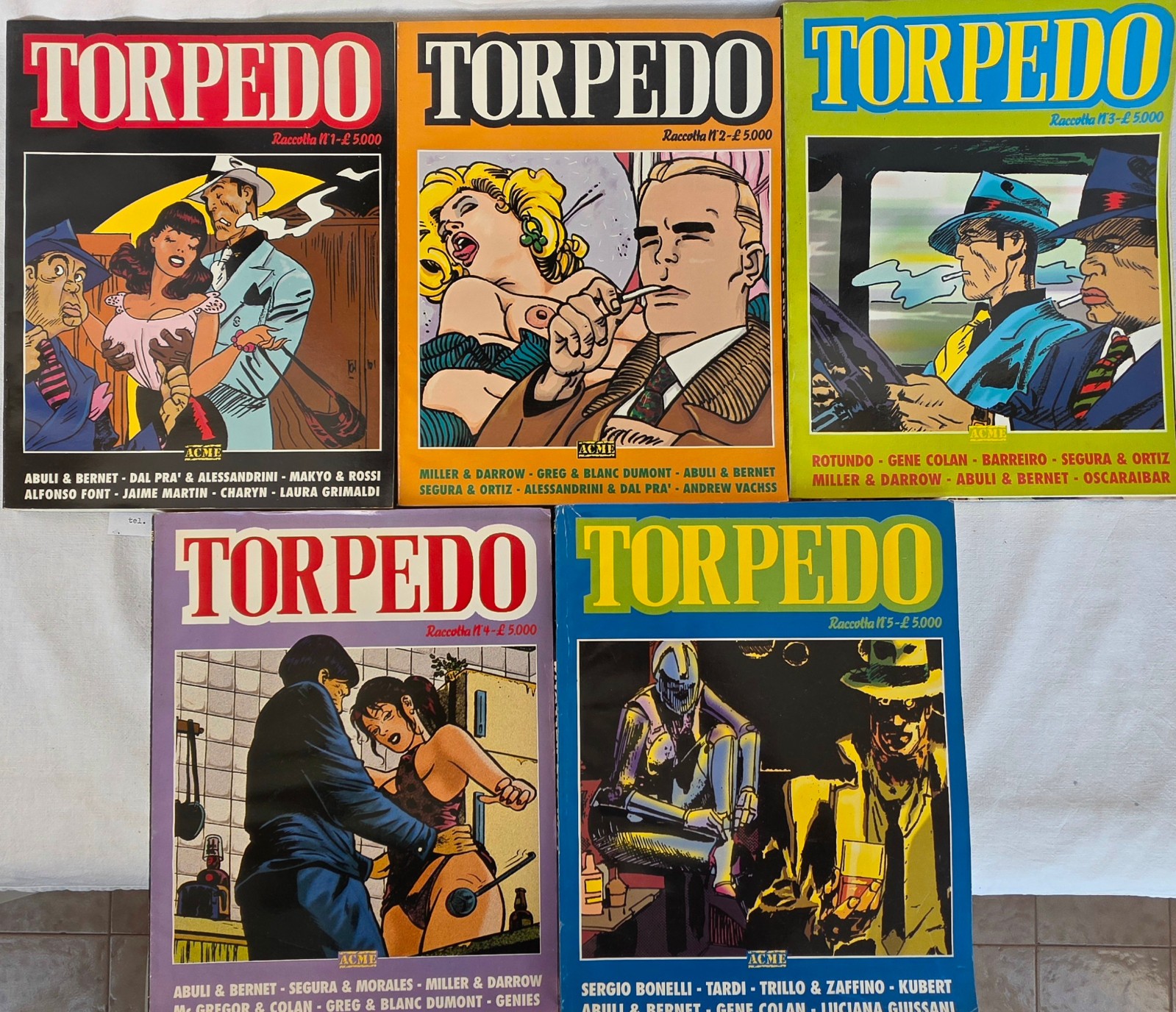 TORPEDO RACCOLTA (AA. VV.) 1/5 1990 ACME COMPLETA OTTIMI
