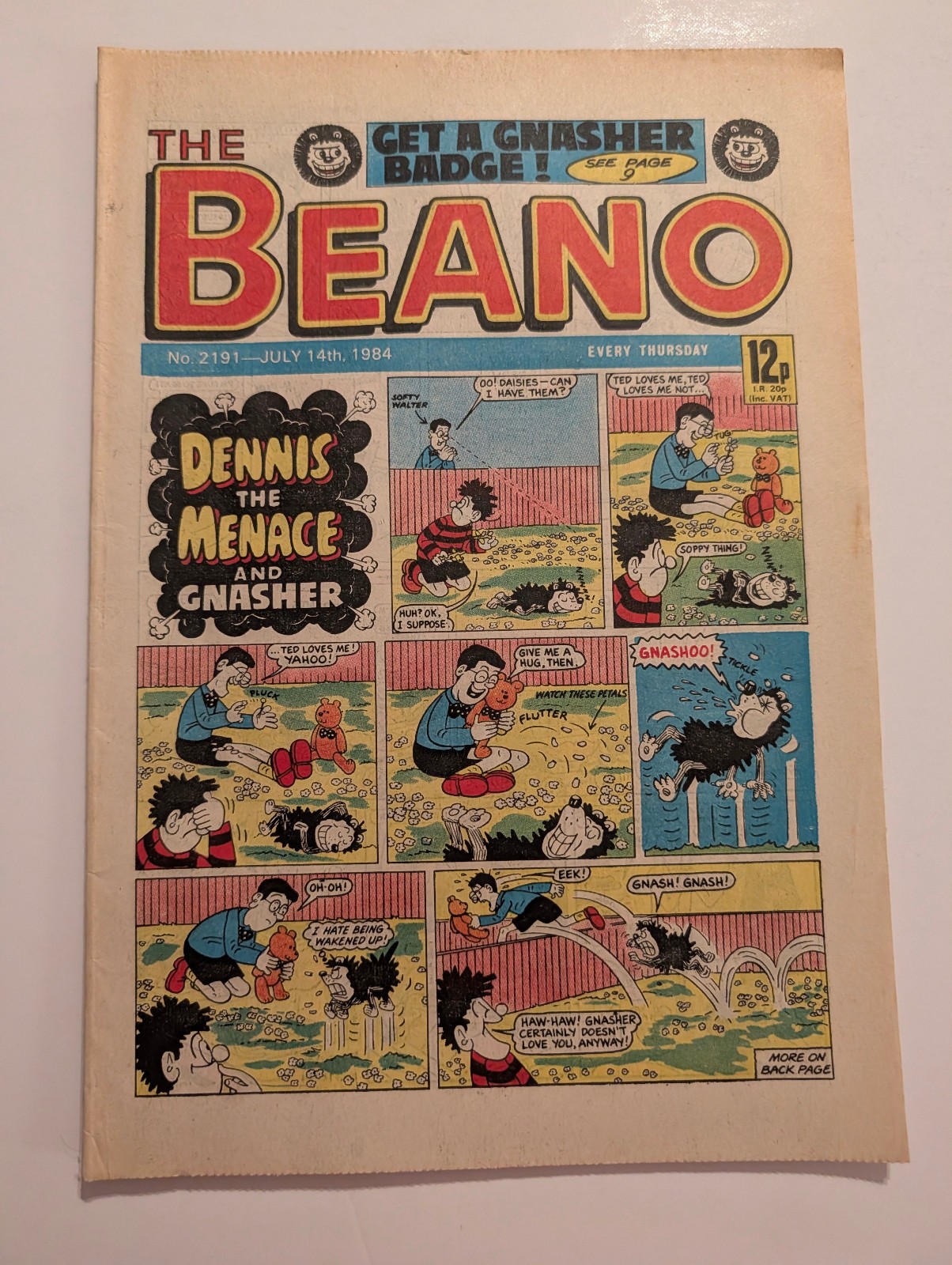 Beano Comic No 2191, July 14th 1984.