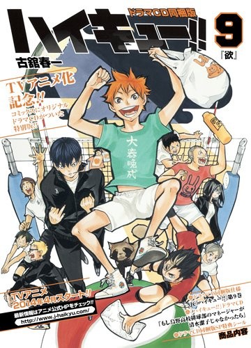 GIAPPONE Haruichi Furudate manga: Haikyuu!! vol.9 Edizione Limitata W... forma libro JP