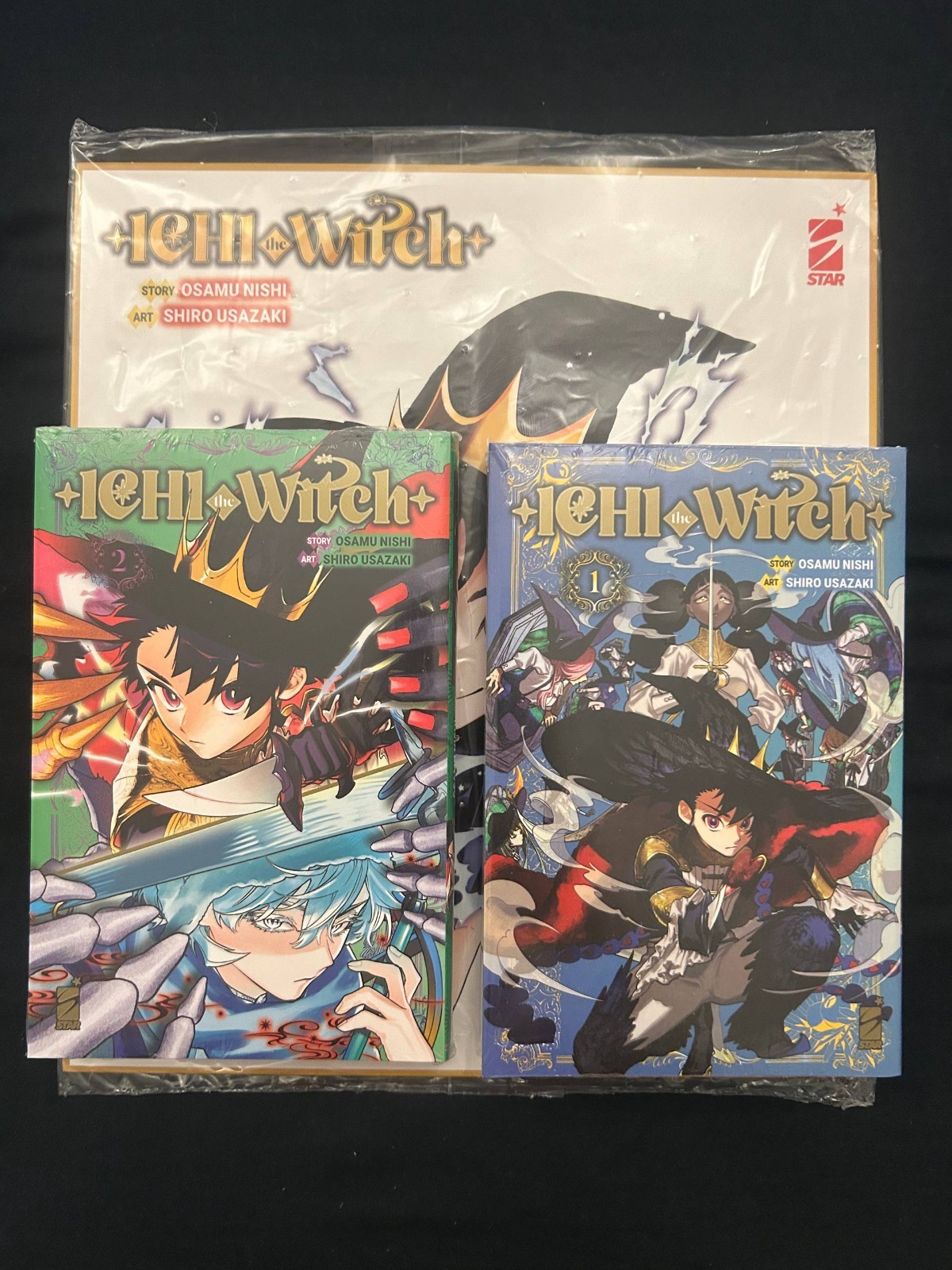 Ichi The Witch Vol 1 + Vol 2 Limited Edition Variant Standee ITA + Shikishi