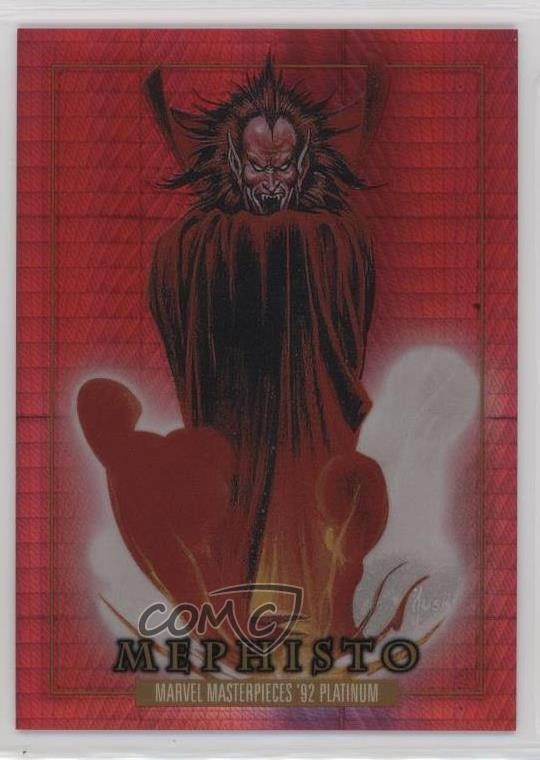2024 Upper Deck Marvel Masterpieces '92 Prisma Rosso 234/492 Mefisto #54 00zd