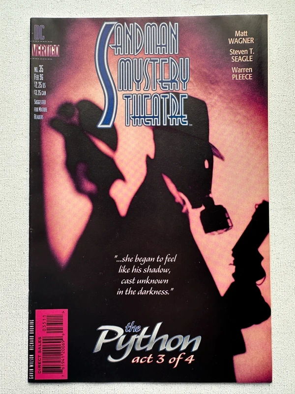 Sandman Mystery Theatre 35 Photo Cover by Gavin Wilson & Richard Brunning (1993 DC/Vertigo)