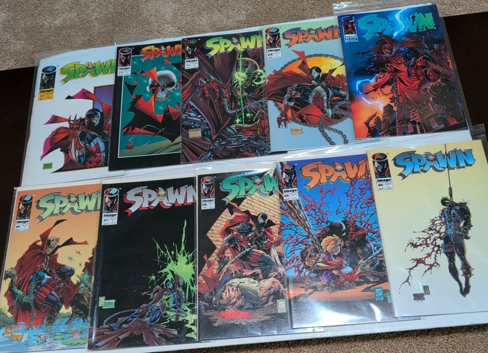 Spawn #21-30 (Image Comics 1994) Lot of 10 Todd McFarlane 