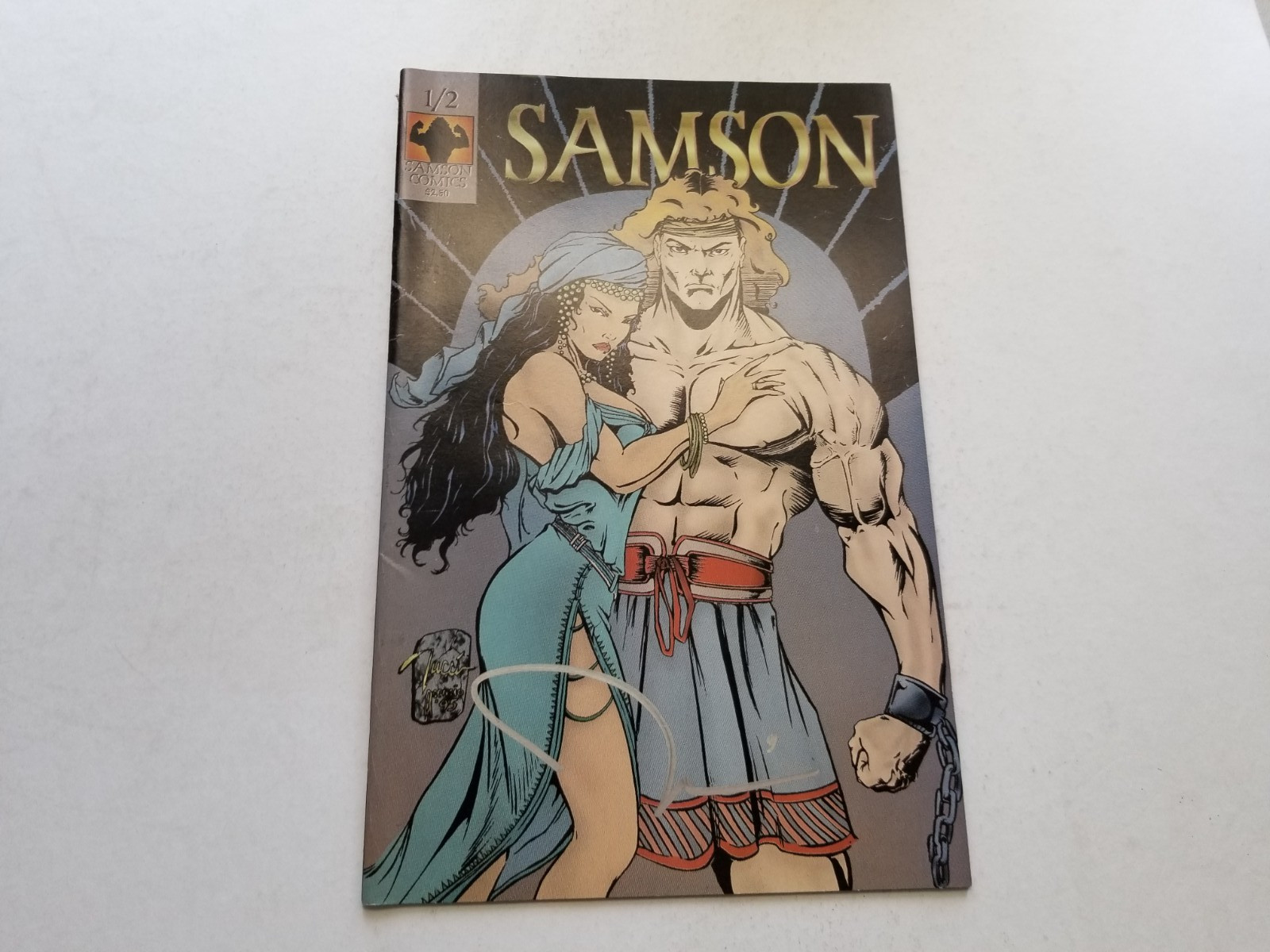 SAMSON COMICS 1/2  SIGNED BILL TUCCI SIGNED ? 2.50 COVER COMIC -LC1-VA