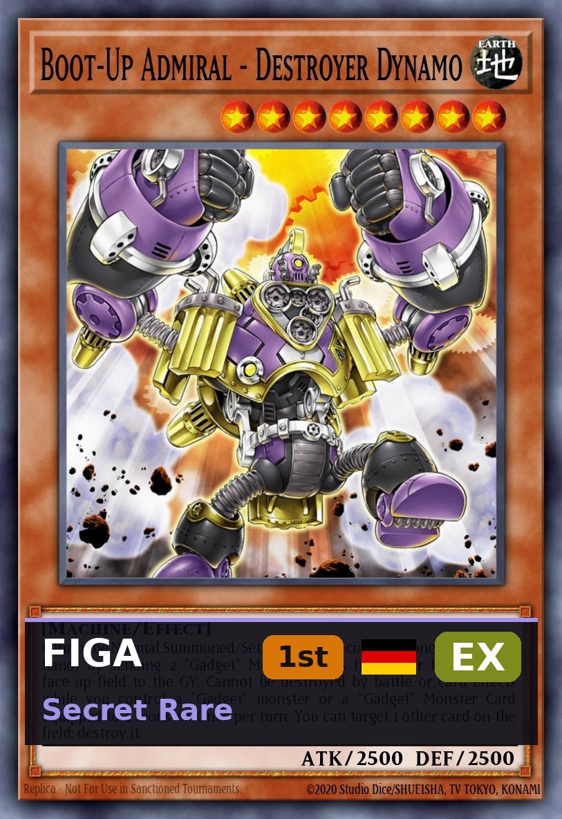 Ammiraglio Avviamento - Dinamo Distruttore FIGA-002 1° Edizione EX DE Yu-Gi-Oh