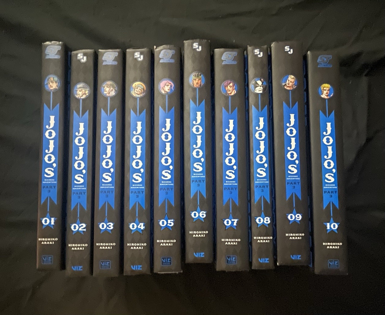 JoJo's Bizarre Adventure Part 3 Stardust Crusaders HC Vol 1-10 Lotto Inglese