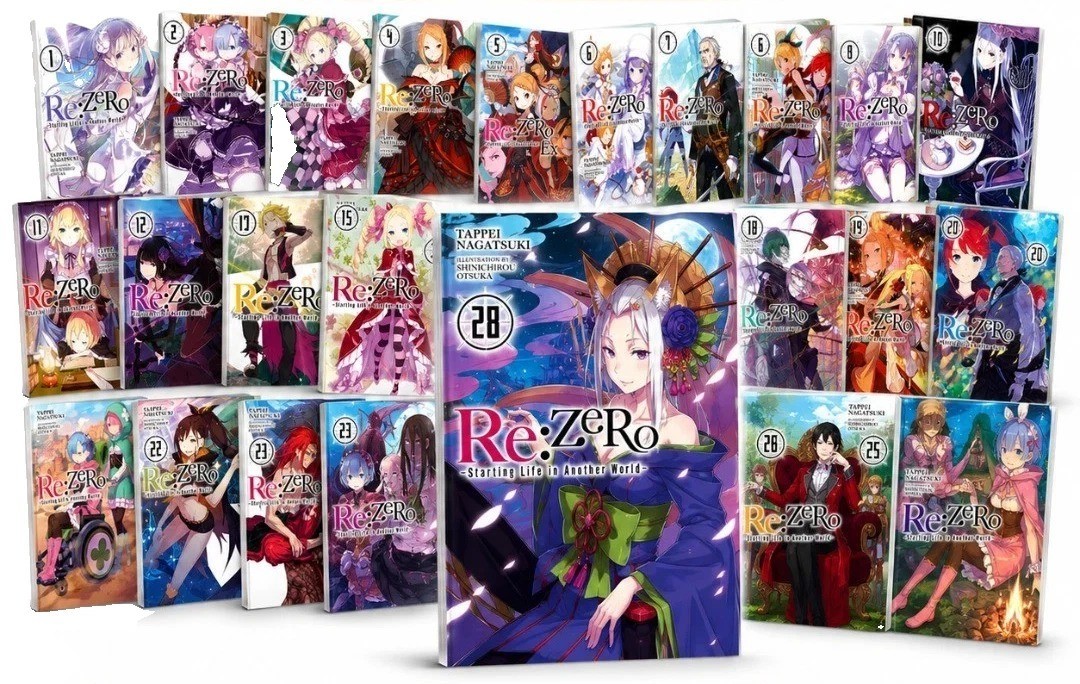 Light Novel Re:Zero Set Volume 1-29 Inglese Collezione Completa Anime