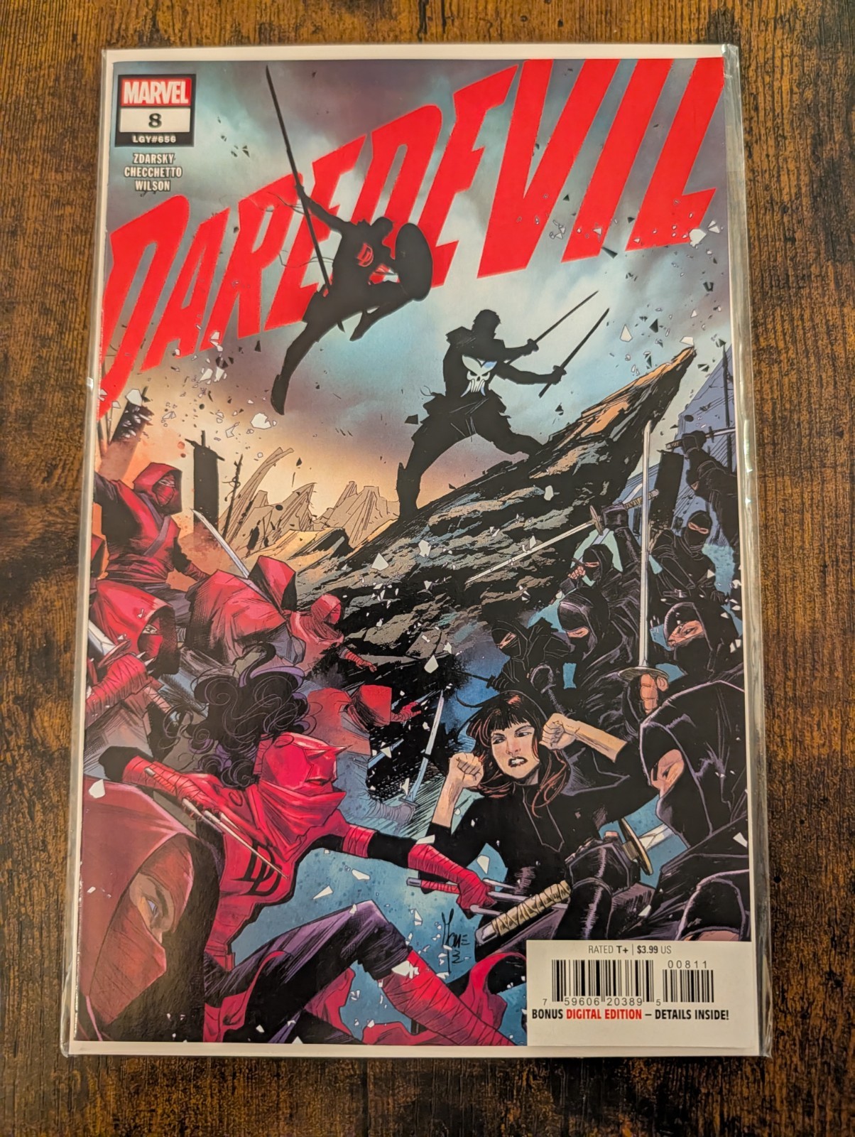 DAREDEVIL 8 LGY 657 2023 CHIP ZDARSKY ELEKTRA AGONY CAPTAIN AMERICA PUNISHER 
