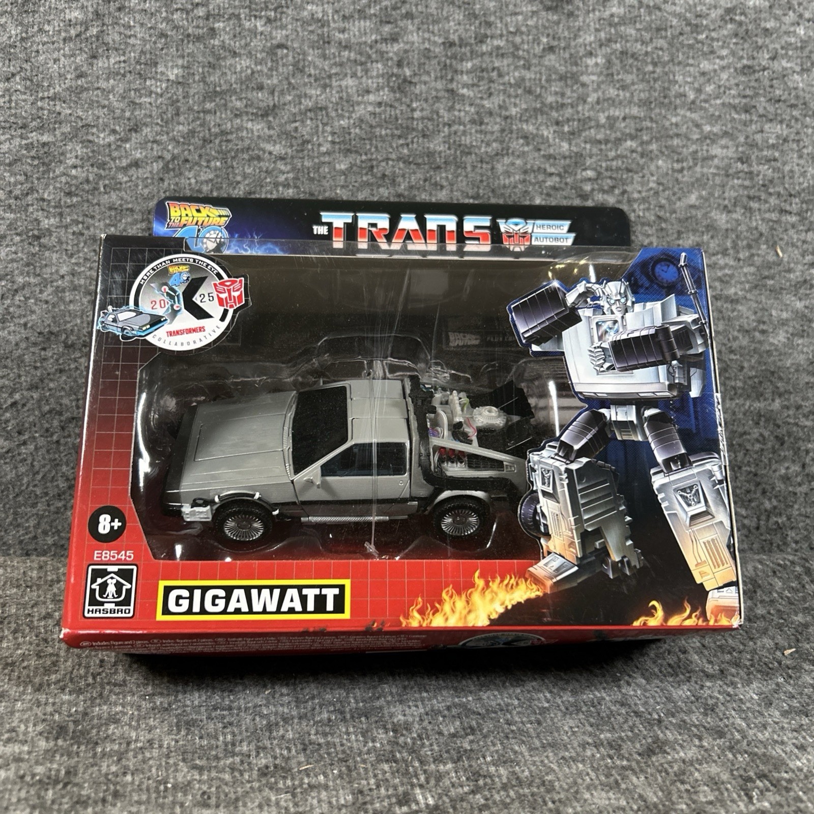 Transformers Gigawatt Ritorno al Futuro DeLorean 40° Anniversario 2025 NUOVO