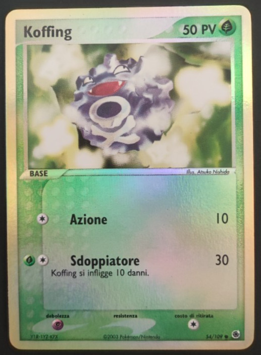 POKEMON KOFFING 54/109 REVERSE - ITALIANO