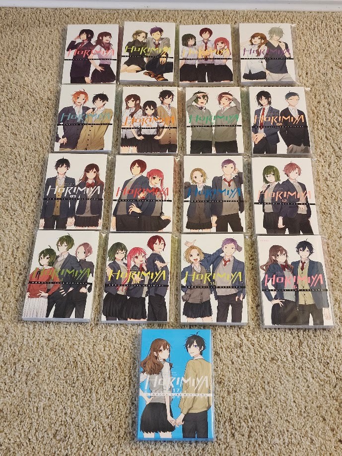 Horimiya Vol. Lotto Manga Stampa Yen Autentica Inglese 1-17 Vedi Foto