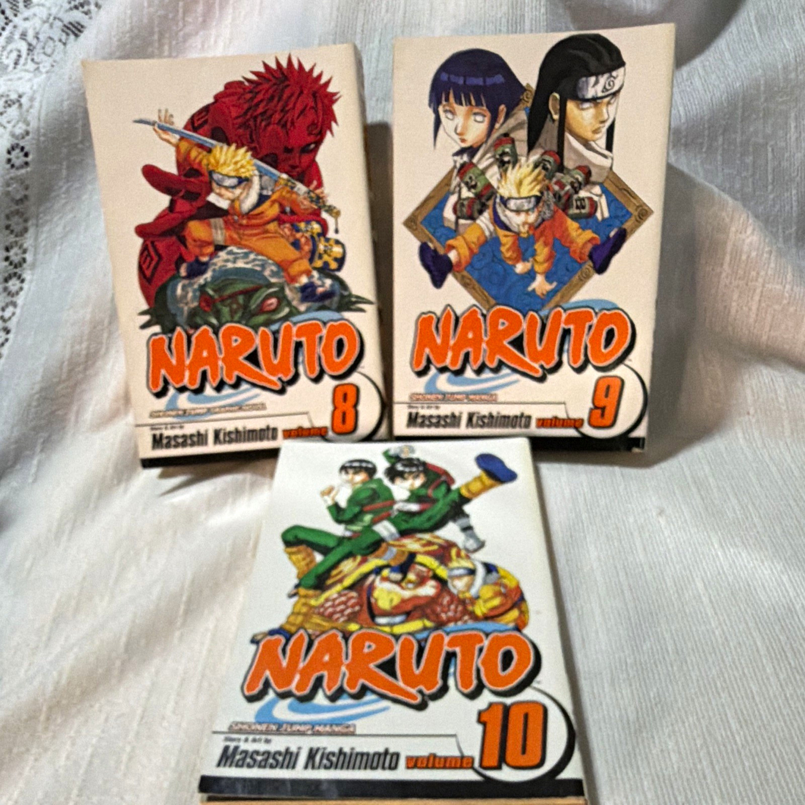 VIZ Media Naruto Vol. Lotto manga 8-10 TP (inglese) di Masashi Kishimoto
