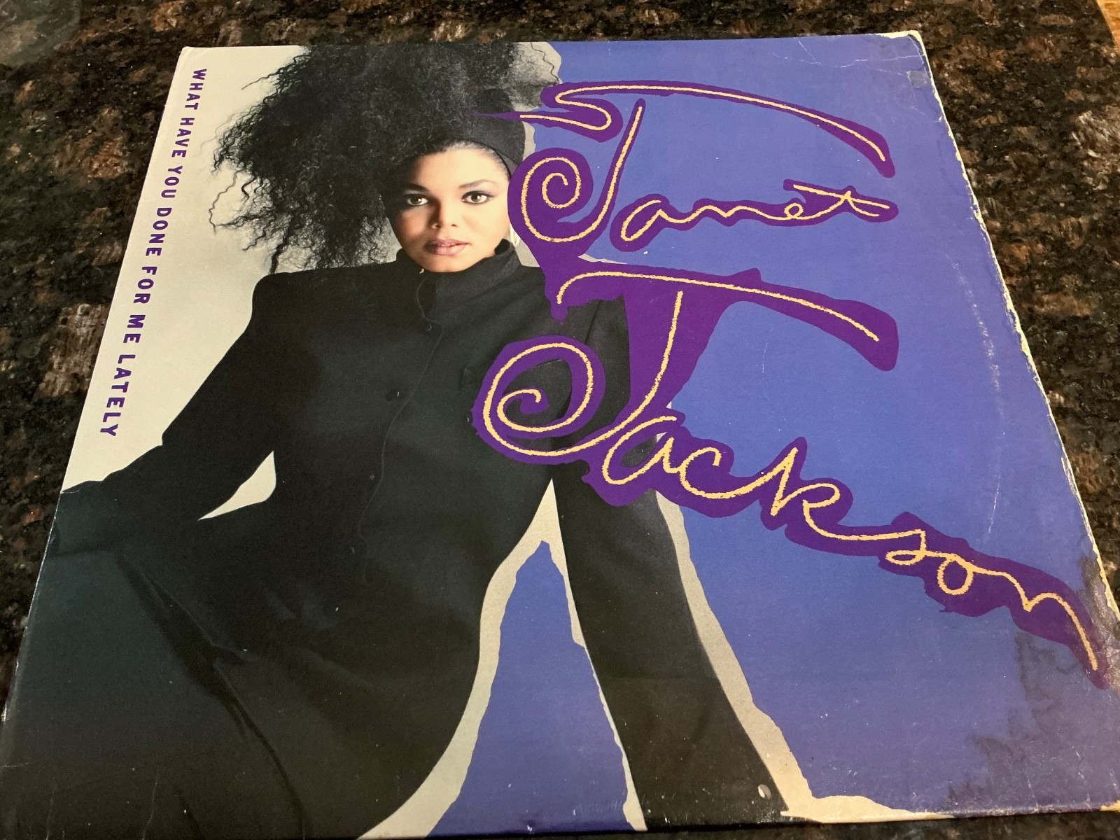 #917 JANET JACKSON - WHAT HAVE YOU DONE FOR ME LATELY POP  VINYL RECORD EX/VG