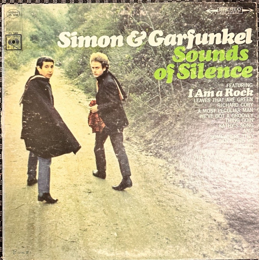 SIMON & GARFUNKEL VINYL RECORD SOUNDS OF SILENCE 1966 CL-2469