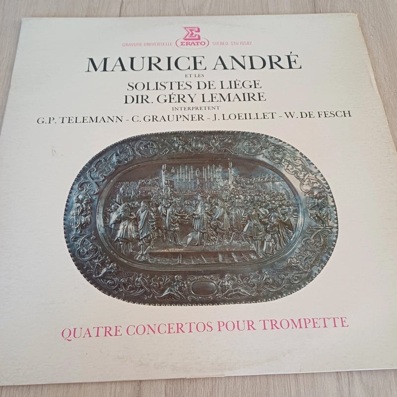 Disque 33t Quatre concertos pour trompette