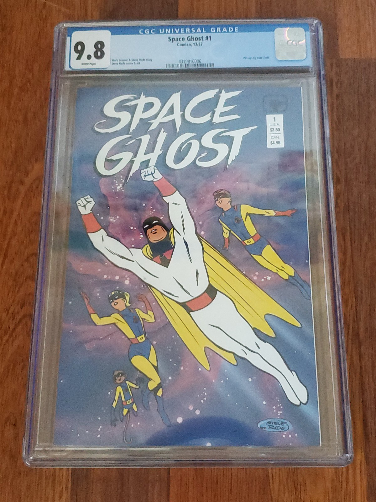 Comico Space Ghost #1 CGC 9.8 White Pgs Evanier Steve Rude HANNA BARBERA 1987