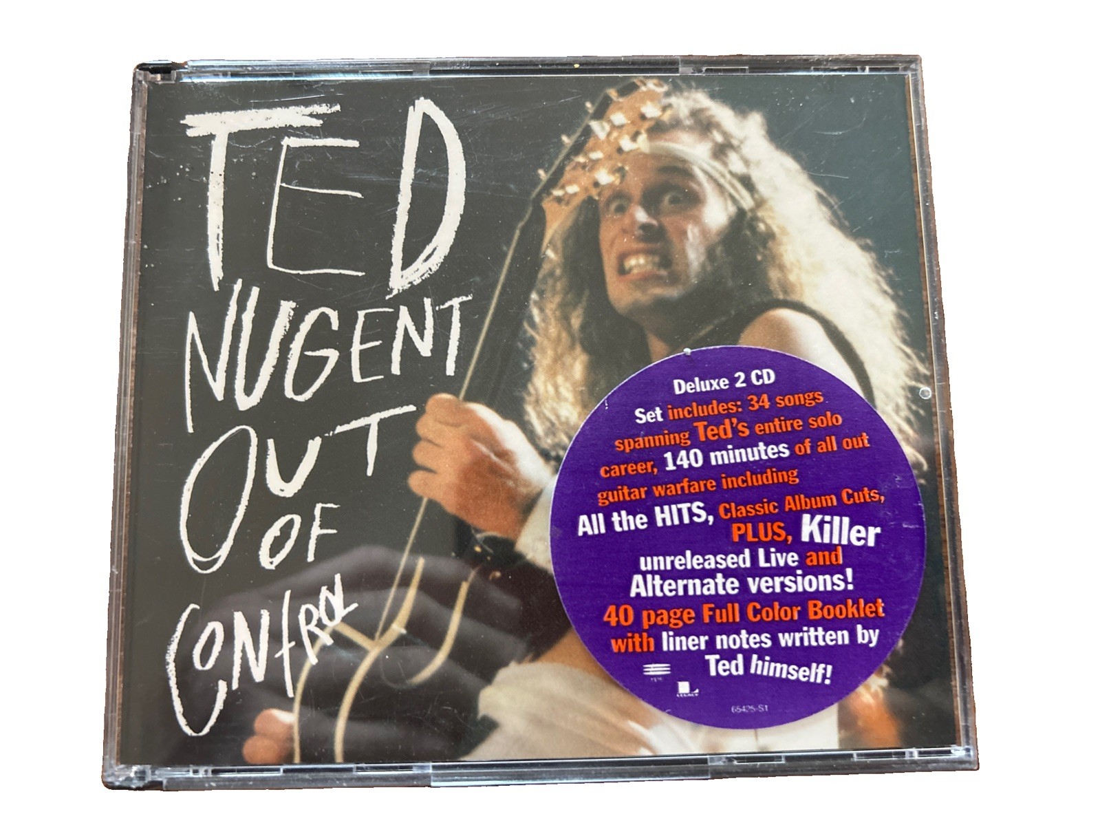 Ted Nugent : Out of Control , Pre-Owned 2 CD Set , Case Has A Crack