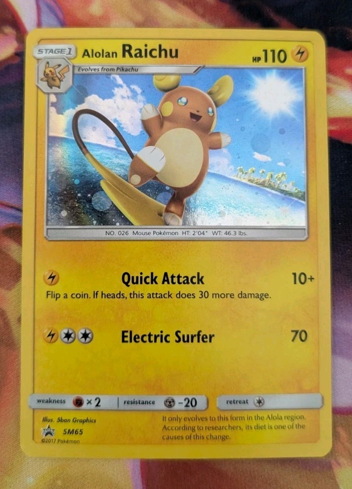 Alolan Raichu SM65 Sm Holo
