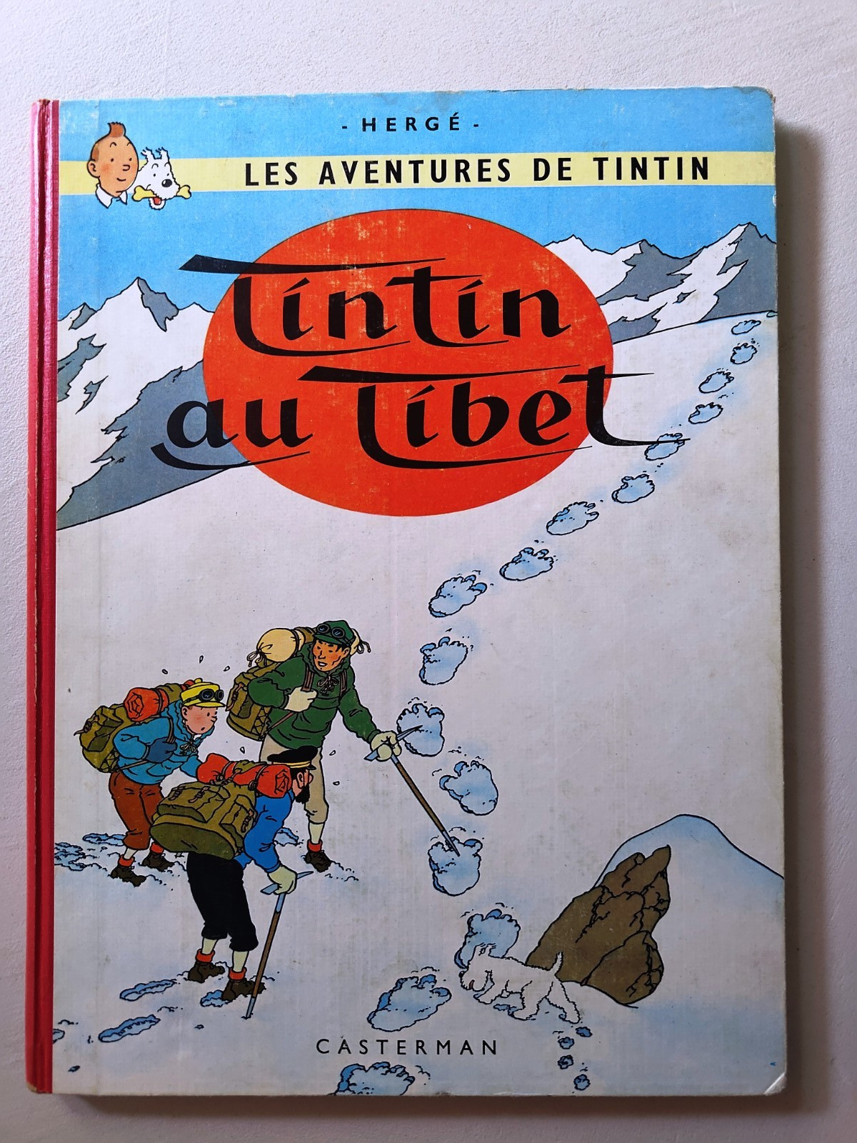 HERGÉ - TINTIN : AU TIBET - Dos rouge . 4ème plat B29. EO couleur 1960 BE