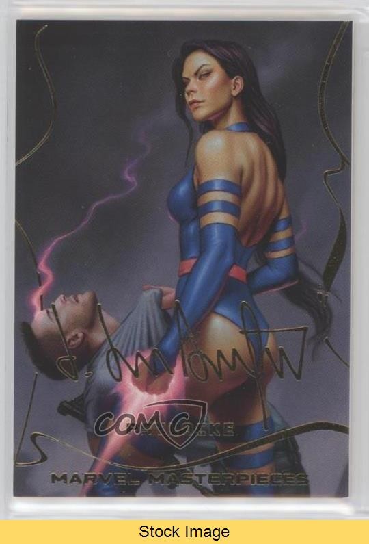 2022 Upper Deck Marvel Masterpieces Gold Foil Level 1 Psylocke #34 READ 11fo