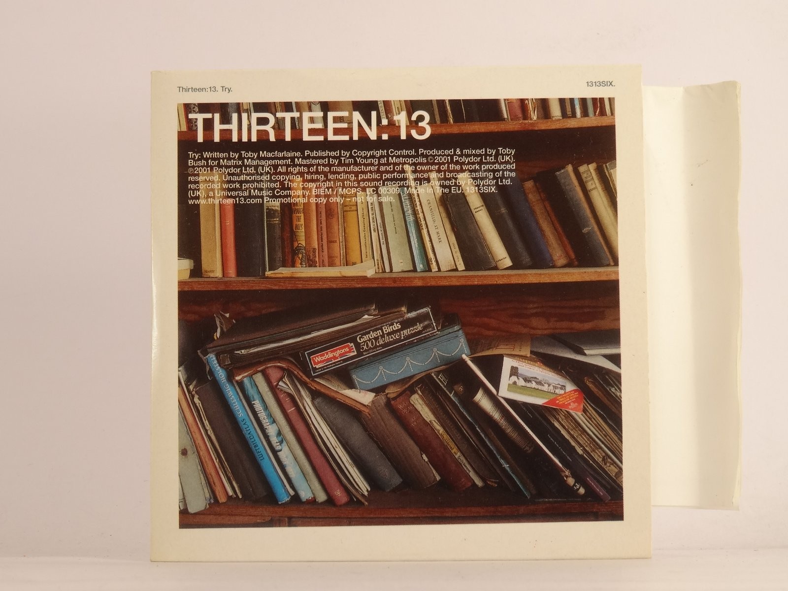 THIRTEEN:13 TRY (K83) 1 Track Promo CD Single including Card Sleeve POLYDOR