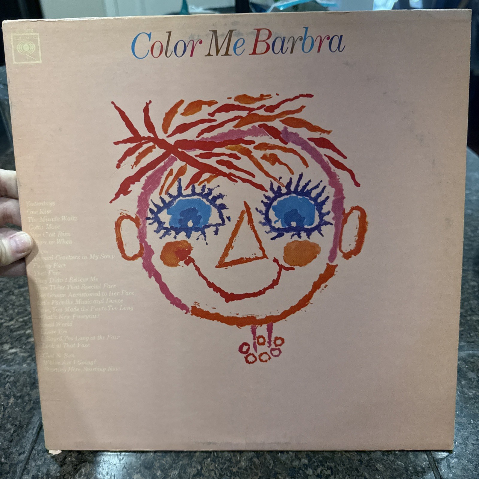Barbara Streisand Color Me Barbara Columbia LP Vinyl Mono CL 2478 G+ 1970’s
