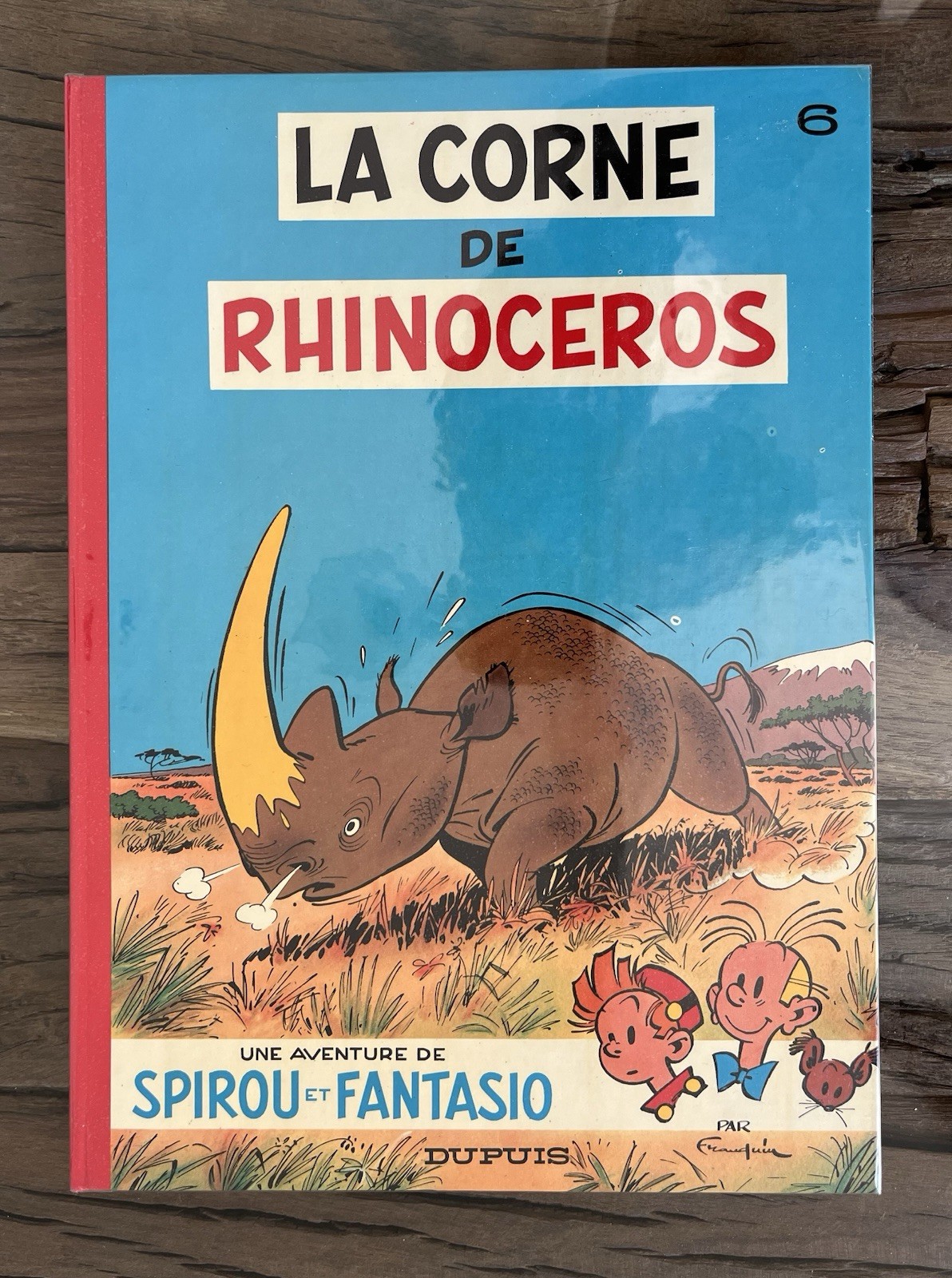 SPIROU:SUBLIME ET GRANDE RARETE 75 LA CORNE DE RHINOCÉROS CRAQUANT NEUF FRANQUIN