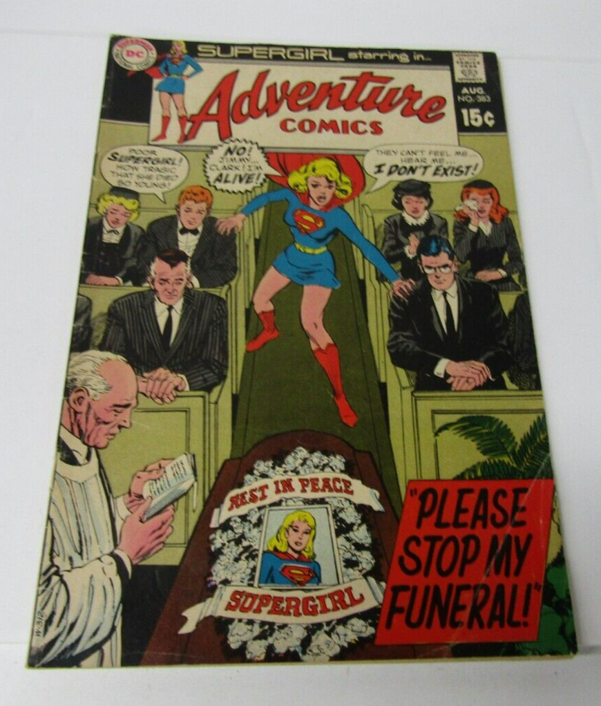 Vintage agosto 1969 DC Comics Adventure Comics n. 383 fumetto