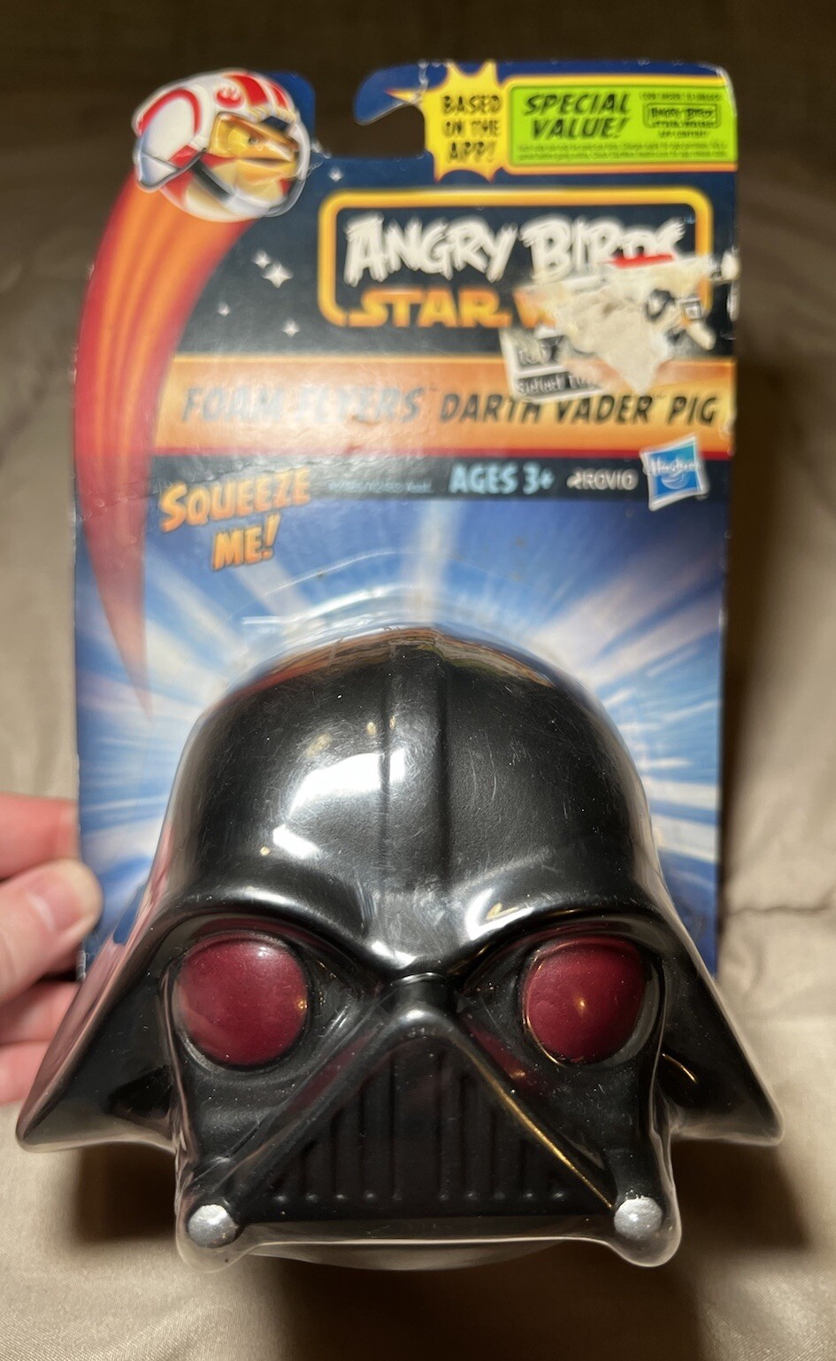 Angry Birds Star Wars Darth Vader Pig Foam Flyers Hasbro 2013 NUOVO NUOVO CON SCATOLA