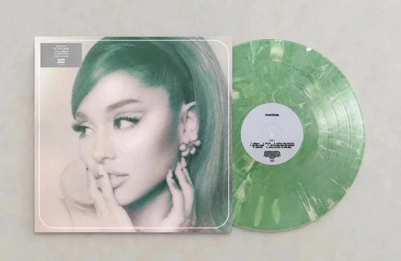 Positions Marble Green Periwinkle Vinyl by Ariana Grande