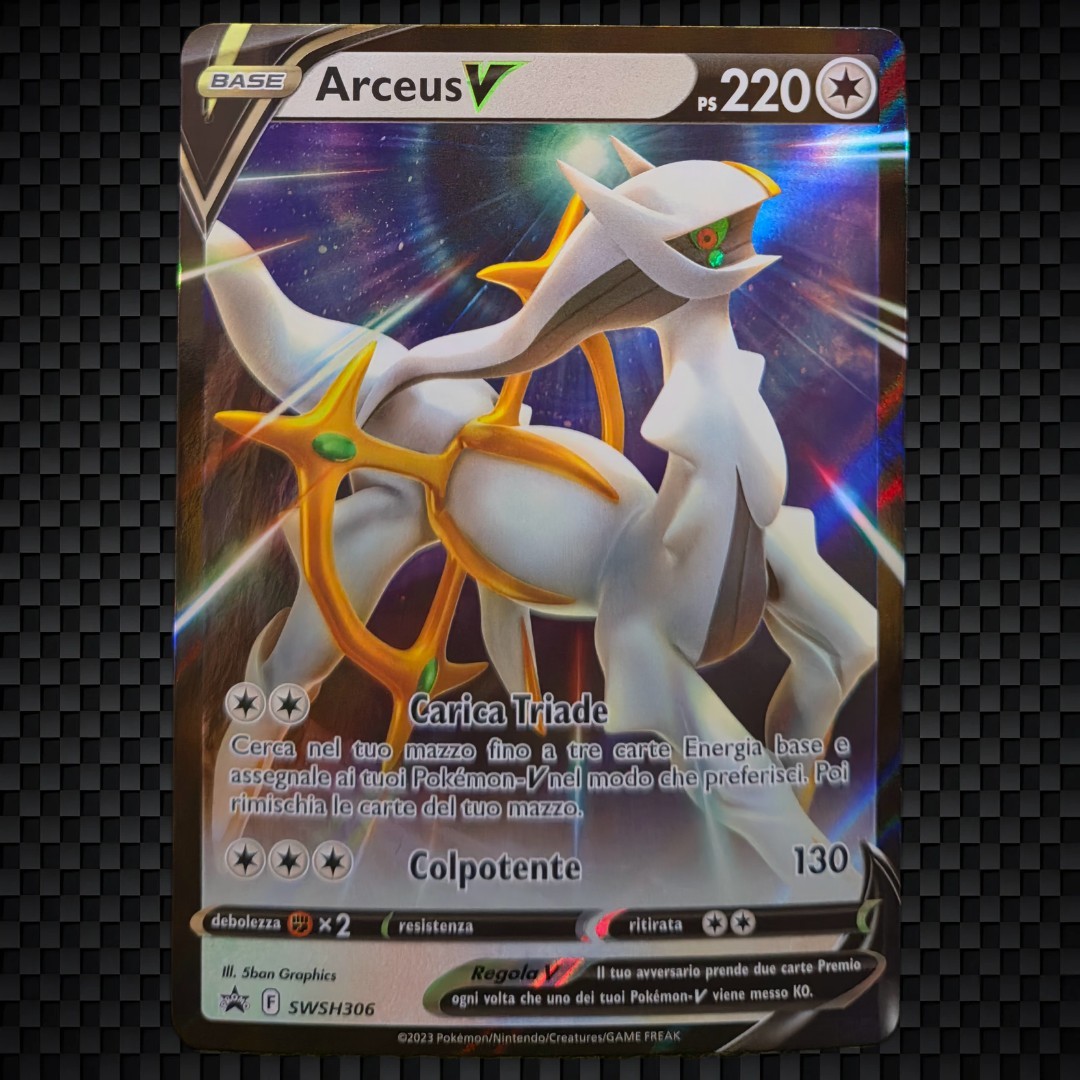 Cartes Pokémon : ARCEUS V SWSH306 - Promo Black Star - IT 🇮🇹