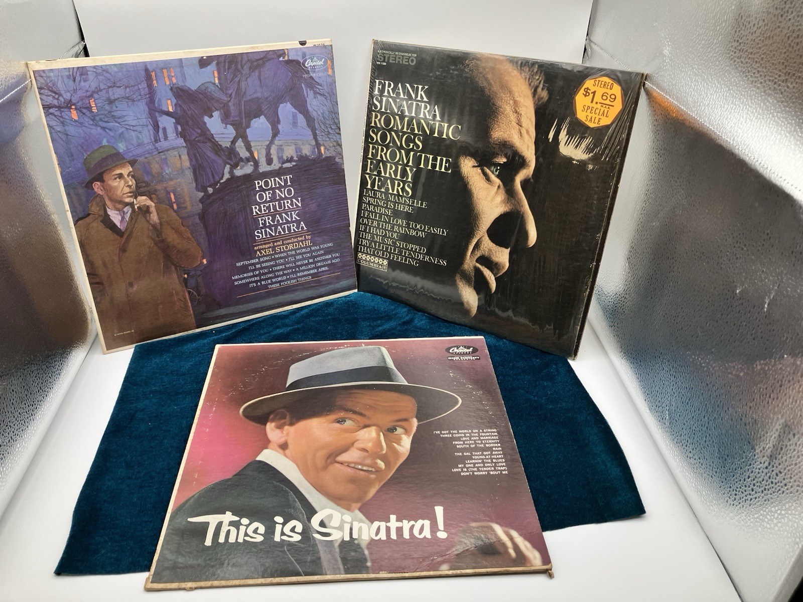 Frank Sinatra 3 LP Lot This is Sinatra Point Of No Return Romantic Songs Early