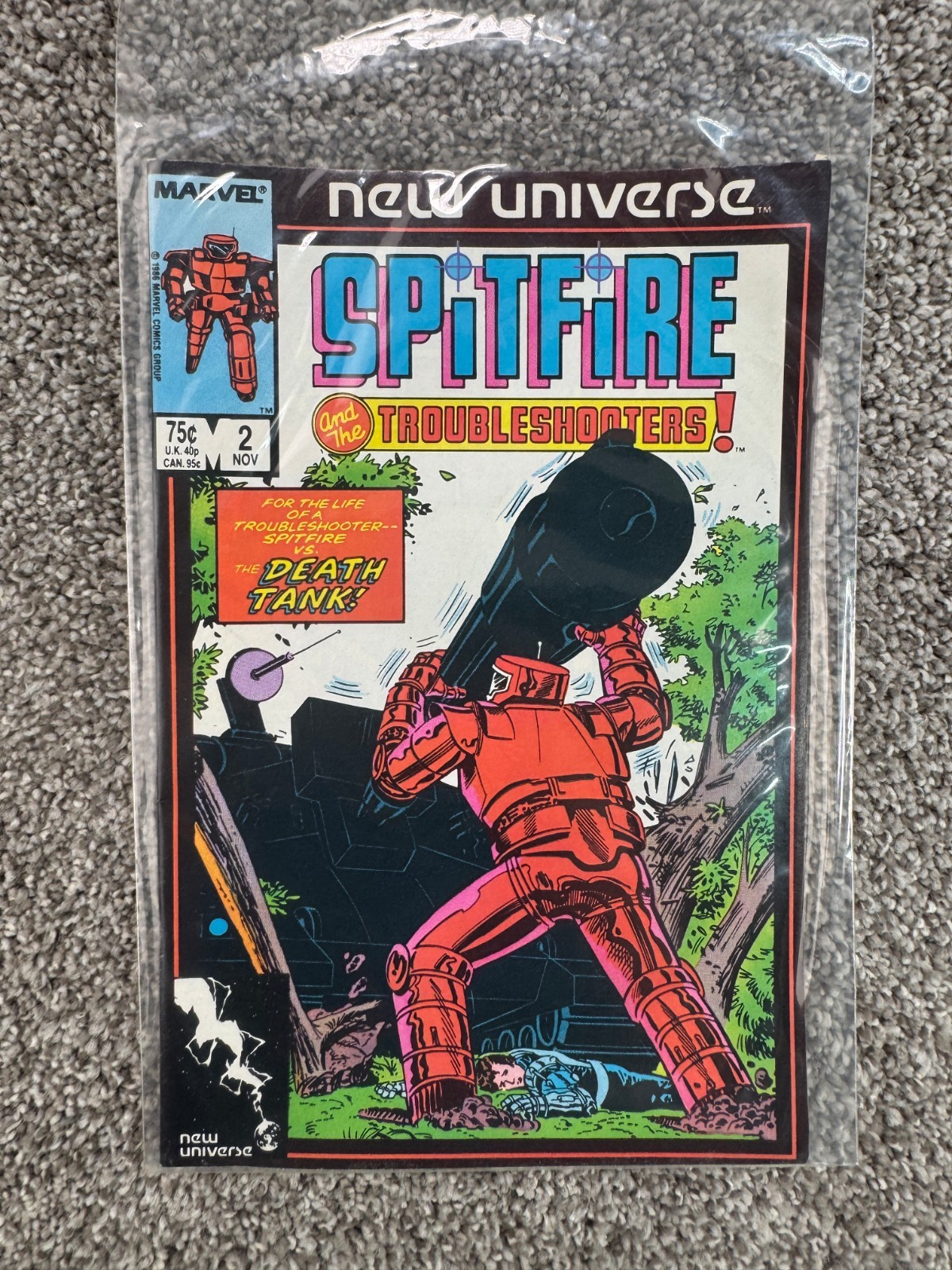 Spitfire and the Troubleshooters #2 1986 Marvel New Universe Direct Herb Trimpe