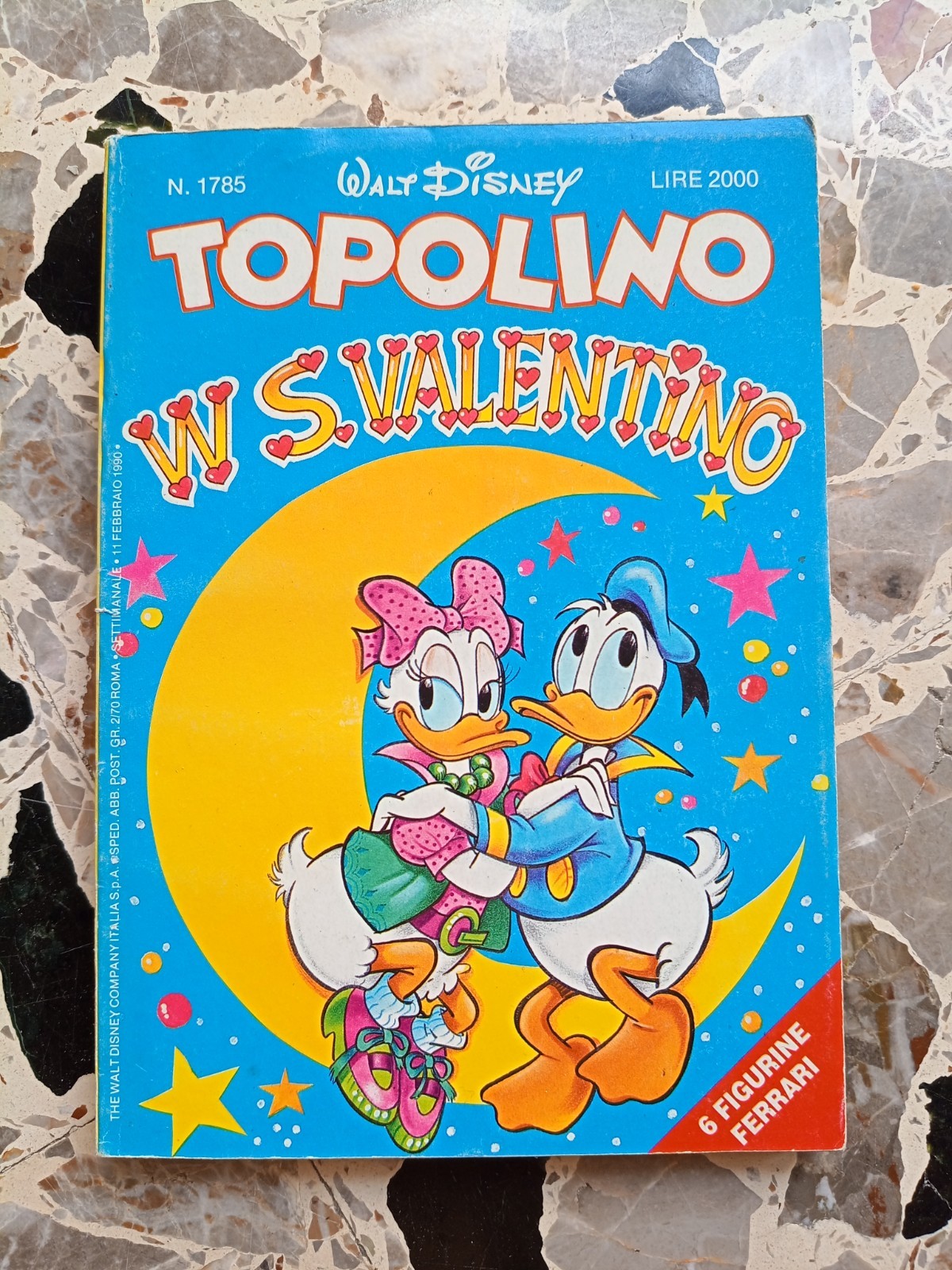 TOPOLINO N.1785  CON FIGURINE FERRARI QUASI EDICOLA.