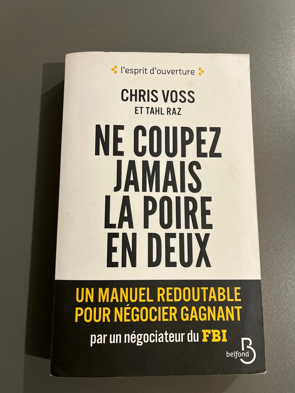 Ne coupez jamais la poire en deux