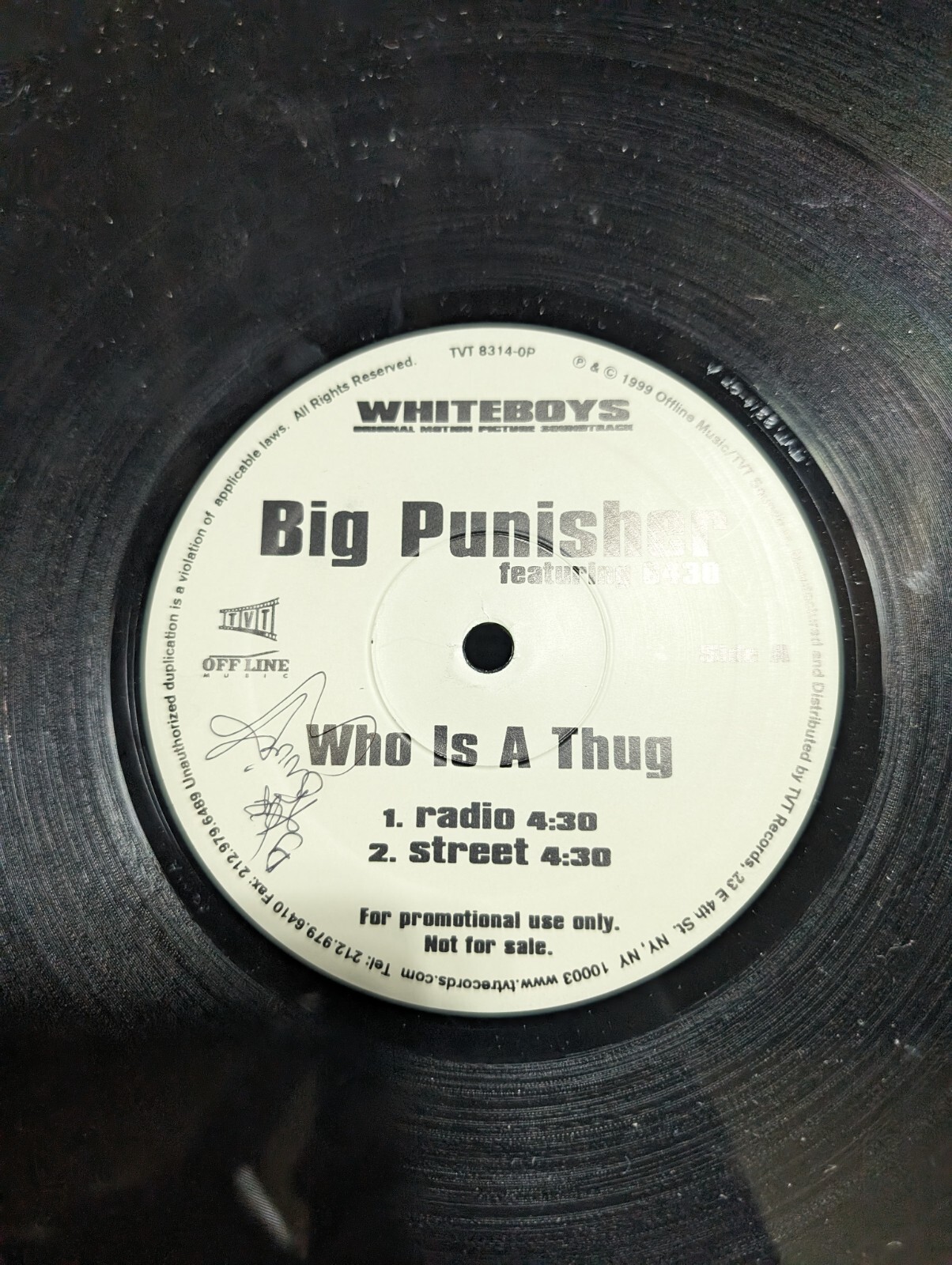 Wanna Be���s Three 6 Mafia Who Is A Thug Big Punisher Single Vinyl Whiteboys 