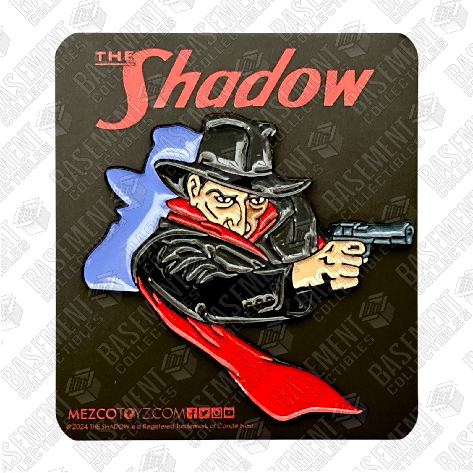 Mezco One:12 The Shadow: Street & Smith - Spilla smaltata nuova